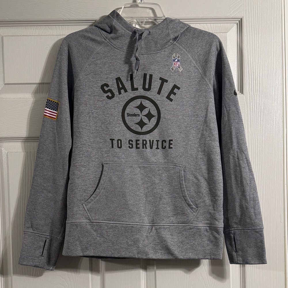 Nike Steelers Salute to Service Gray Hoodie